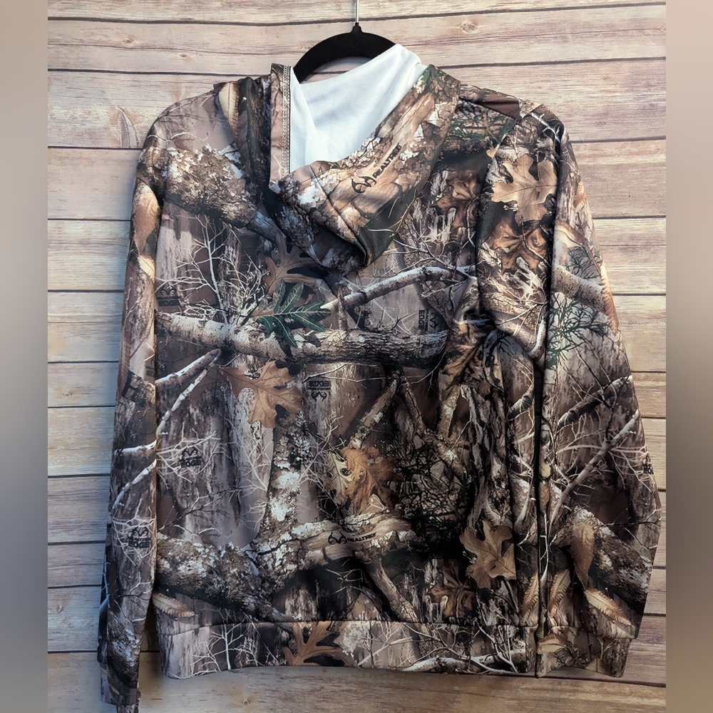 Camouflage Hooded Sweatshirt Size 8/10 - Picture 2 of 3